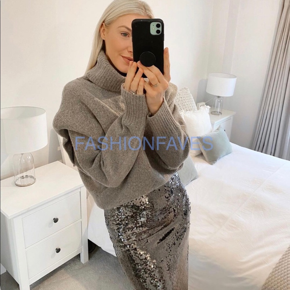 ZARA WOOL BLEND OVERSIZED SWEATER